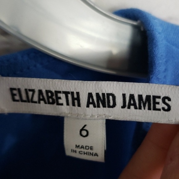 ELIZABETH and JAMES “Hattie” Ruffle Dress in Lapis Blue - Picture 5 of 8